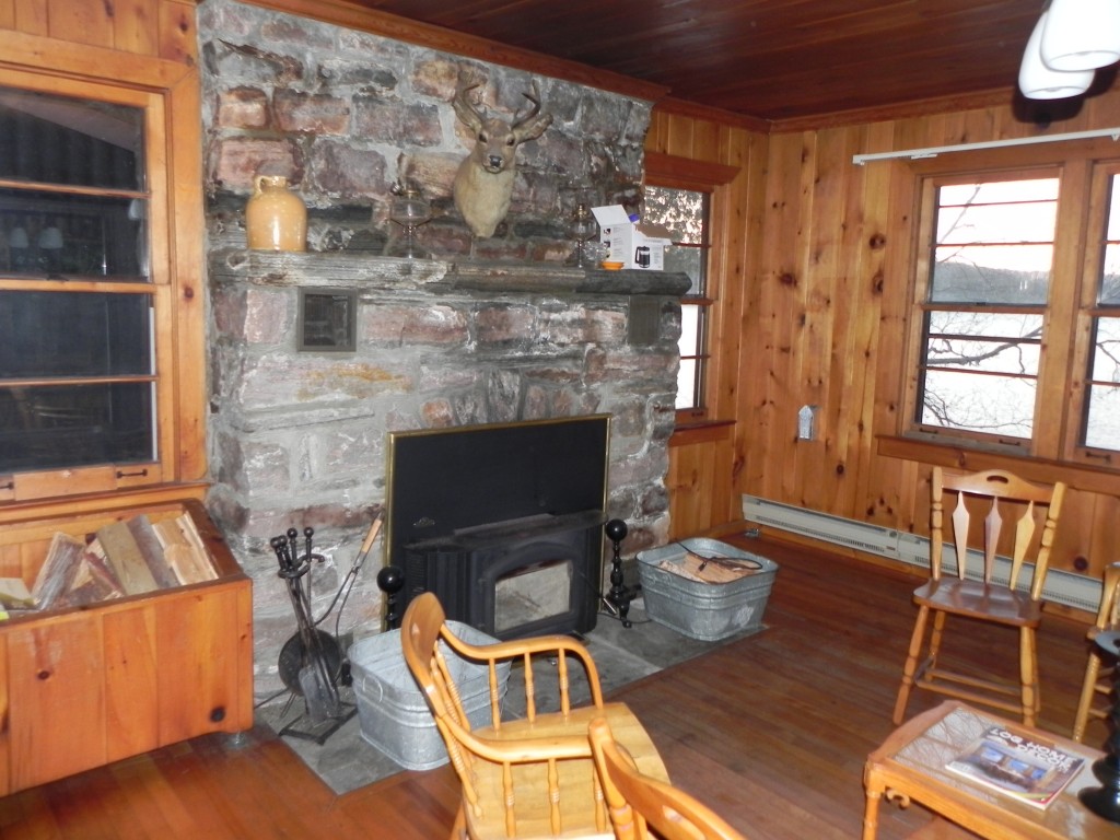 Blackstone Lake Cottage Renovation Existing Interior of Living Room
