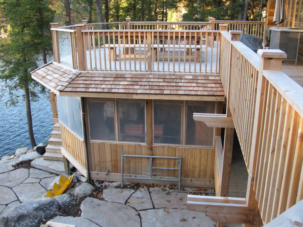 Parry Sound Deck Permit Dwg Screened Porch with Deck Above