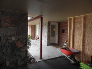 Sunset Drive Existing Carport Entry to Home