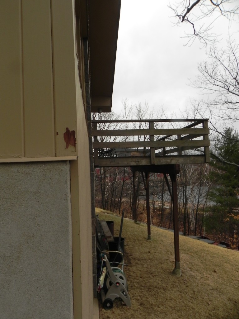 Sunset Drive Existing Deck Left Side View