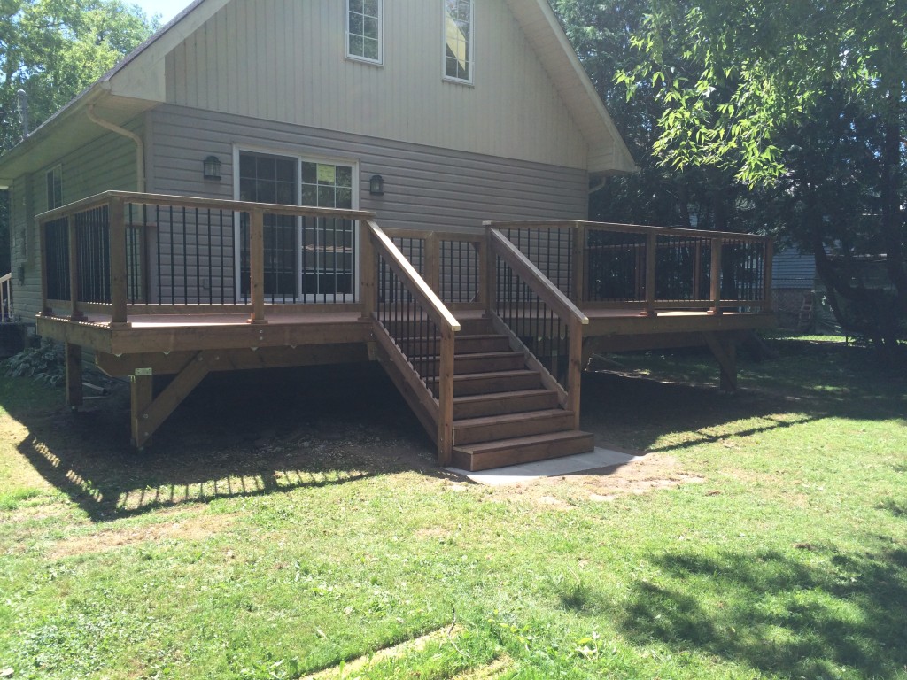 Innisfil Deck Rebuild - After Construction Front Left View