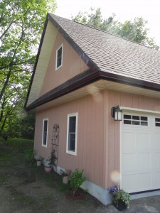 Partridge Bay Garage After Construction Front Left Corner
