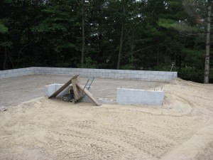 Partridge Bay Garage Before Construction Backfill In