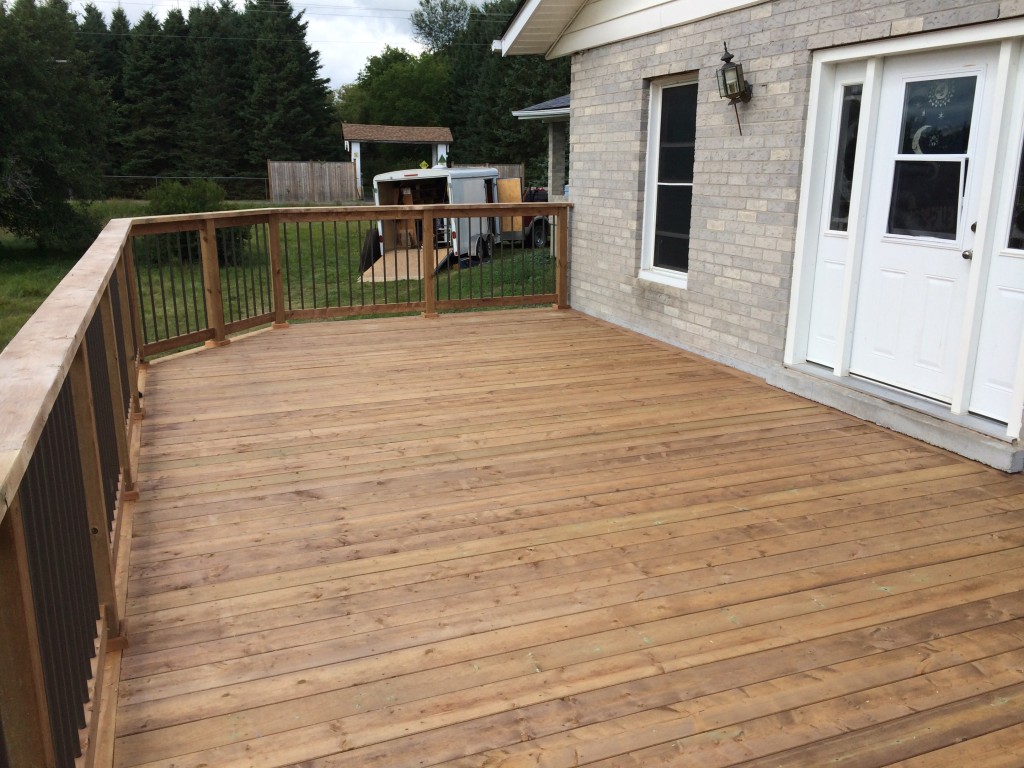 Uxbridge Deck - After Construction New Decking