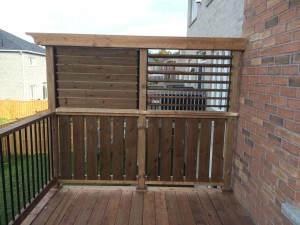 Newmarket Deck After Construction Privacy Wall Open