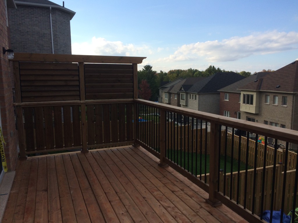 Newmarket Deck After Construction View From Deck