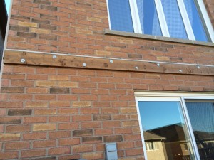 Newmarket Deck During Construction Ledger Board