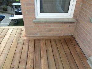 Aurora Deck During Construction Decking Border