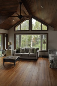 Lake of Bays Addtion - After Construction Interior of Living Room