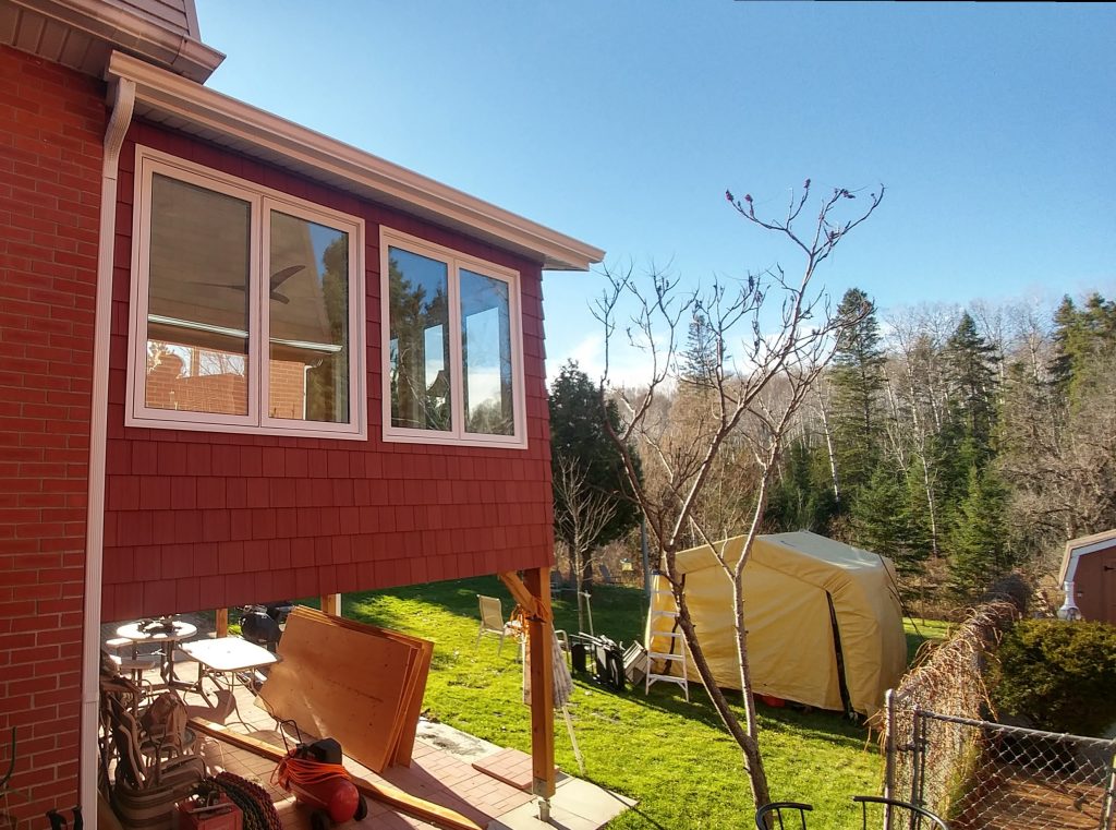 Lively Sunroom Addition Finished View from Left Ground