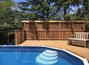 Keswick Pool Deck - After Construction Privacy Wall and Pool Edge