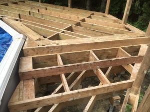 Keswick Pool Deck - During Construction Stairs From Lower Tier