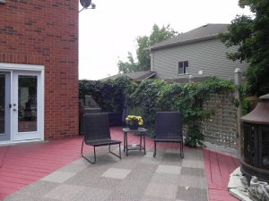 Doon Crescent Deck - Before Construction Looking Right (BBQ Area)
