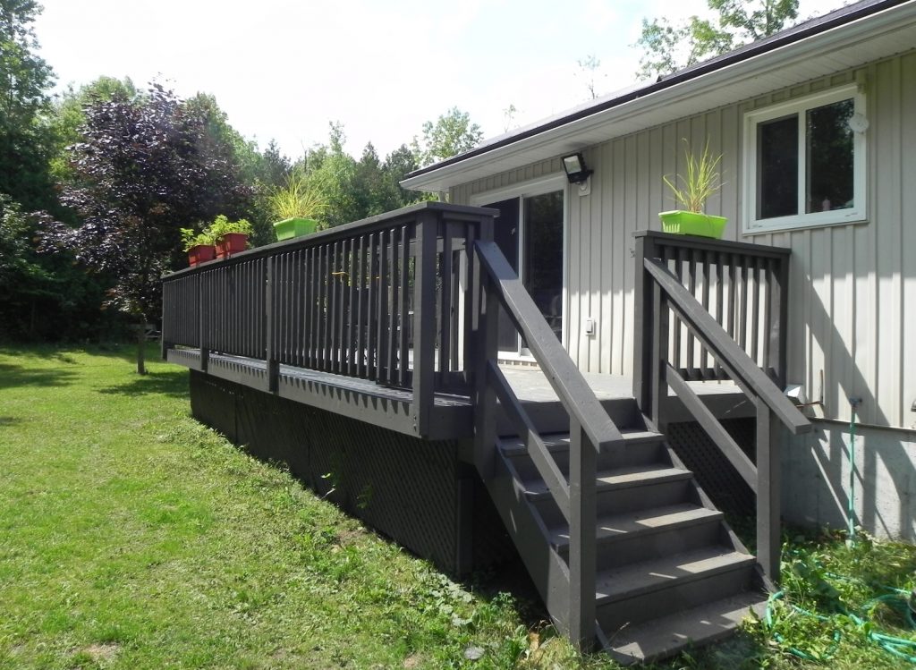 Willow Beach Deck 2 - Before Construction - Right Side Corner View