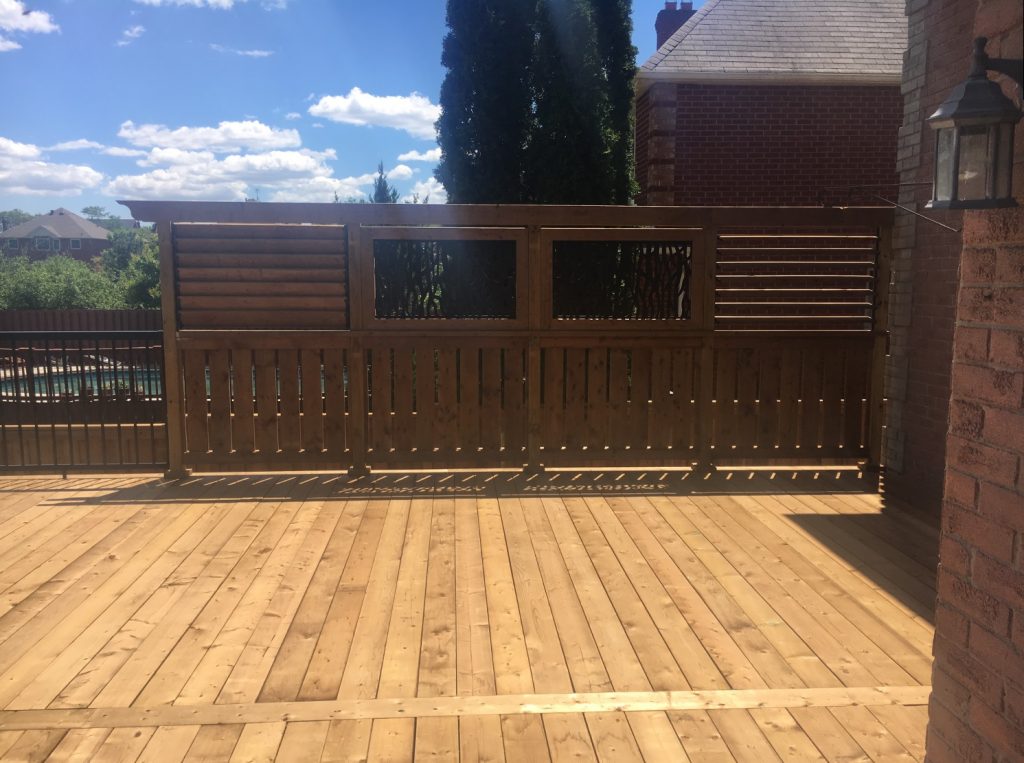 Grovepark Deck - After Construction Left Side From Deck
