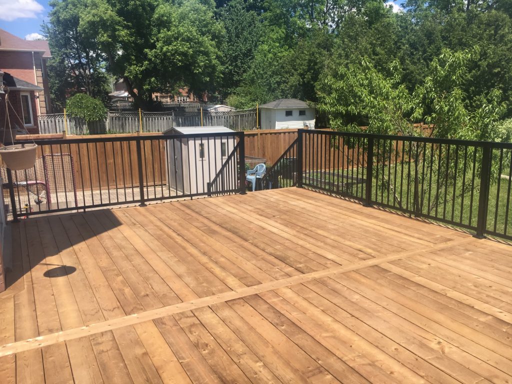 Grovepark Deck - After Construction Looking Left Out From Deck