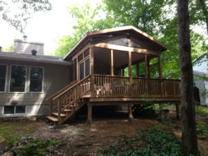 Bracebridge Porch - After Construction Left Corner