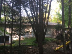 Bracebridge Porch - Before Construction Far Front