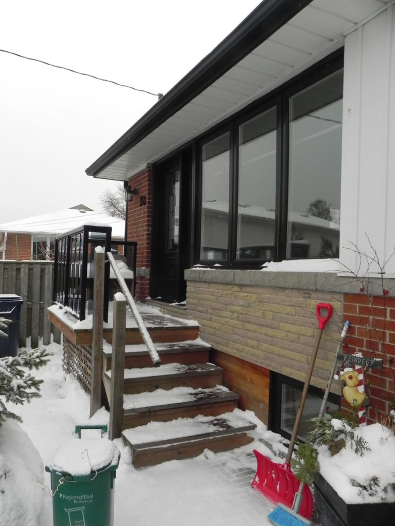 Etobicoke Addition & Reno - Before Construction Porch Front Right