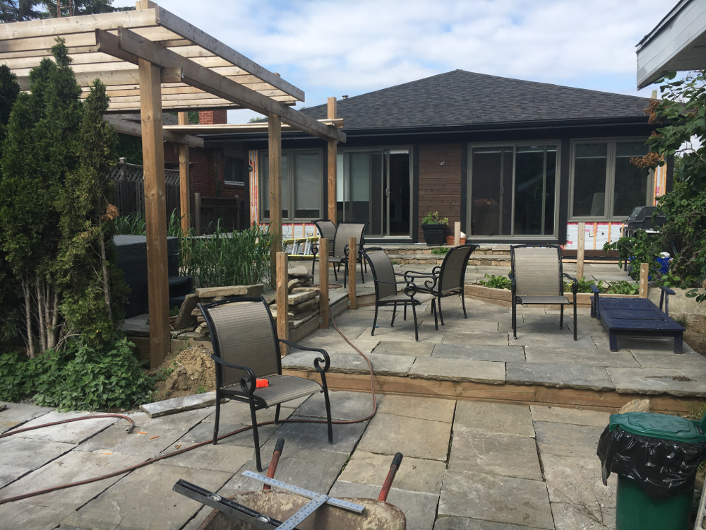 Etobicoke Addition Reno During Construction Rear