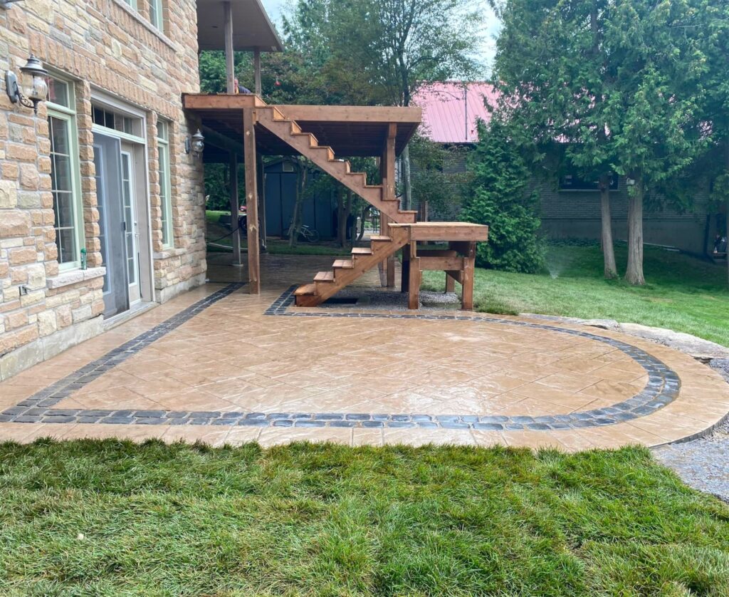 Scugog Deck Expansion Stairs Under Construction