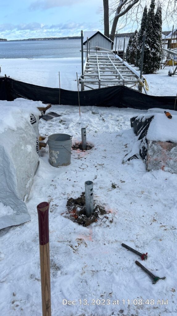 Kawartha Lakes Carport During Piles